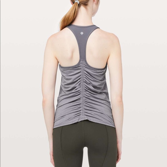 Lululemon Ruche Of Adrenaline Tank Gray Size 4 - Picture 14 of 14